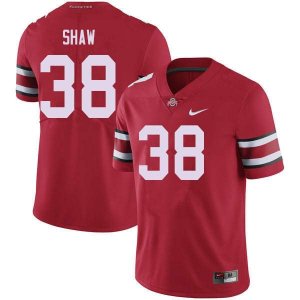 Men's Ohio State Buckeyes #38 Bryson Shaw Red Nike NCAA College Football Jersey January OHV7544KO